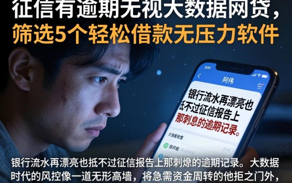 征信有逾期无视大数据网贷，筛选5个轻松借款无压力软件