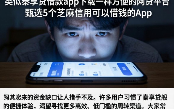 类似秦享贷借款app下载一样方便的网贷平台，甄选5个芝麻信用可以借钱的app