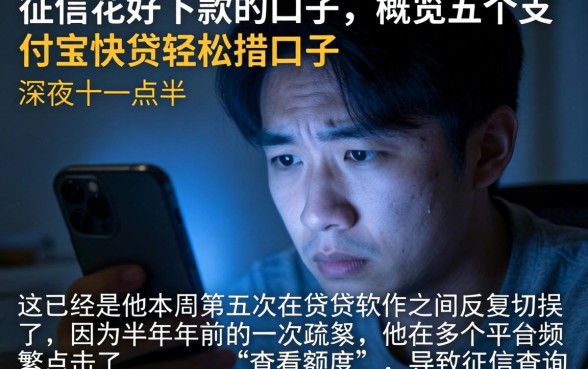 征信花好下款的口子，概览五个支付宝快贷轻松借口子