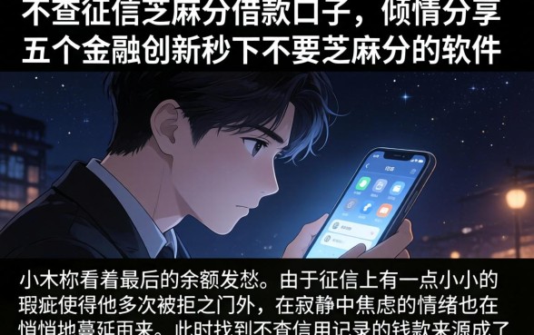 不查征信芝麻分借款口子，倾情分享五个金融创新秒下不要芝麻分的软件