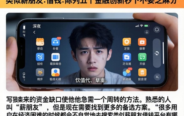 类似薪朋友的借钱，陈列五个金融创新秒下不要芝麻分的软件
