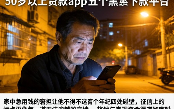 50岁以上贷款app，详尽说明五个黑户下款平台