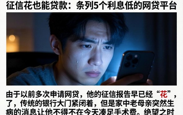 征信花也能贷款，条列5个利息低的网贷平台