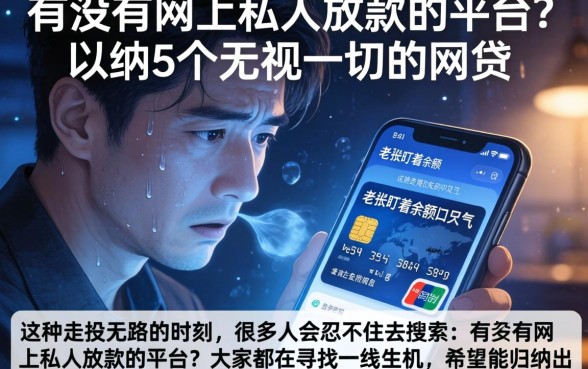 有没有网上私人放款的平台，归纳5个无视一切的网贷