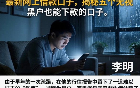 最新网上借款口子，揭秘五个无视黑户也能下款的口子