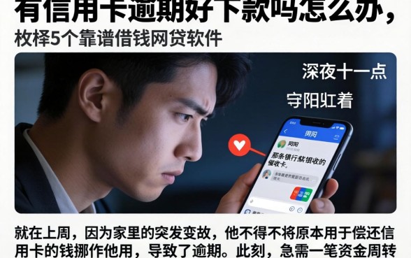 有信用卡逾期好下款吗怎么办,枚举5个靠谱借钱网贷软件