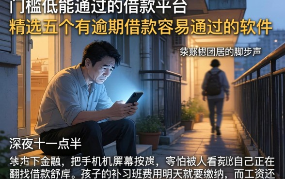 门槛低能通过的借款平台，精选五个有逾期借款容易通过的软件