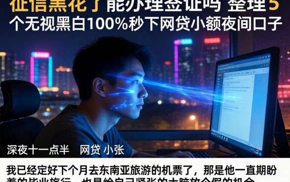 征信黑花了能办理签证吗，整理5个无视黑白100%秒下网贷小额夜间口子