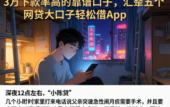3万下款率高的靠谱口子，汇整五个网贷大口子轻松借app
