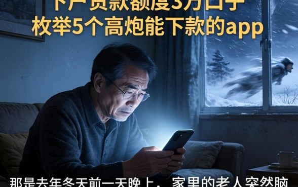 下户贷款额度3万的口子，枚举5个高炮能下款的app