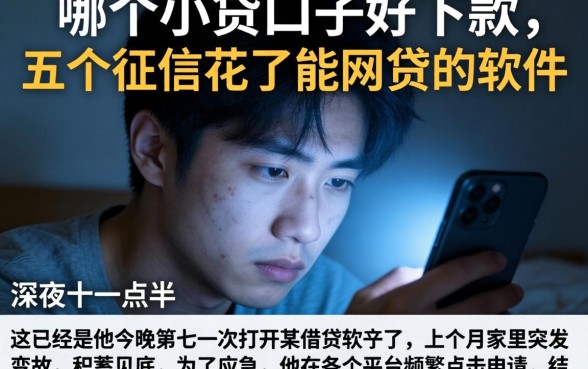 哪个小贷口子好下款，详尽说明五个征信花了能网贷的软件