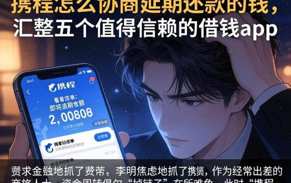 携程怎么协商延期还款的钱，汇整五个值得信赖的借钱app