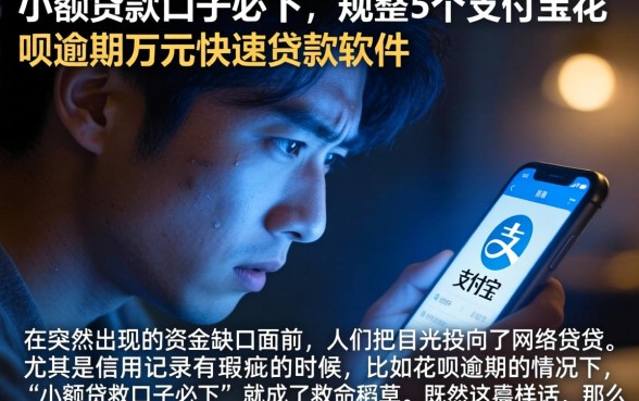 小额贷款口子必下，规整5个支付宝花呗逾期万元快速贷款软件