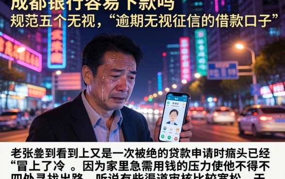 成都银行容易下款吗，规整五个无视当前逾期无视征信的借款口子