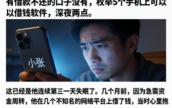 有借款不还的口子没有，枚举5个手机上可以借钱的软件