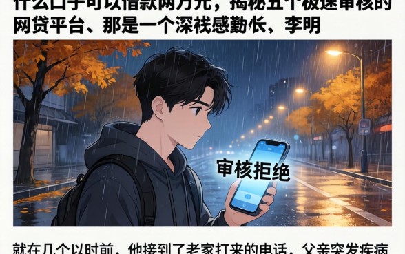 什么口子可以借款两万元，揭秘五个极速审核的网贷平台