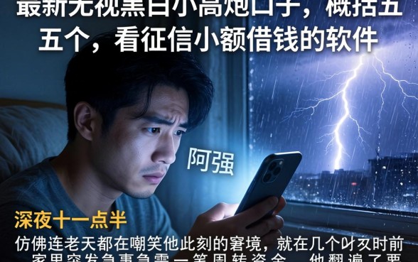 最新无视黑白小高炮口子，概括五个不看征信小额借钱的软件