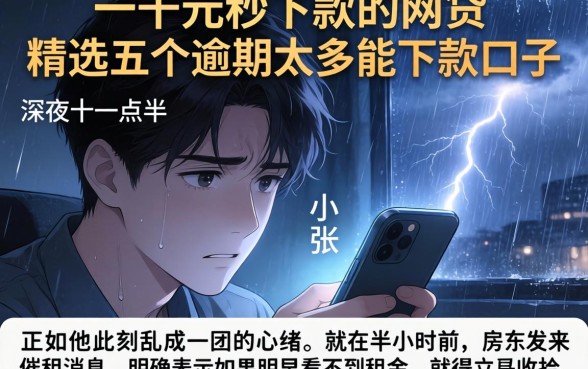 一千元秒下款的网贷，精选五个逾期太多能下款口子