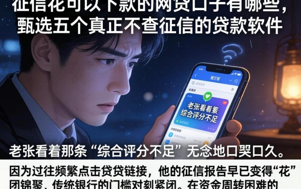征信花可以下款的网贷口子有哪些，甄选五个真正不查征信的贷款软件