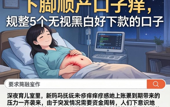 下体顺产的口子痒，规整5个无视黑白好下款的口子