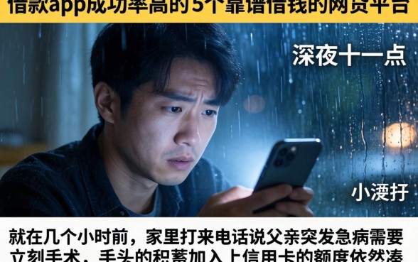 借款app成功率高的,概括5个靠谱借钱的网贷平台