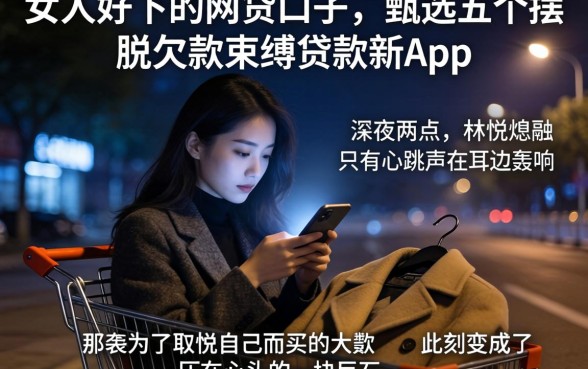 女人好下的网贷口子，甄选五个摆脱欠款束缚贷款新app