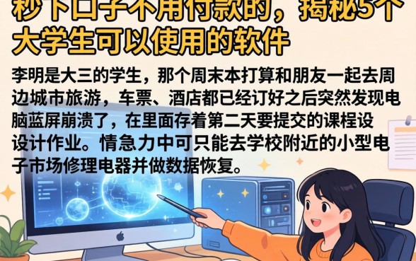 秒下口子不用付款的，揭秘5个大学生可以使用的软件