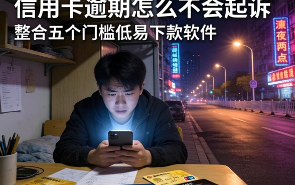 信用卡逾期怎么不会起诉，整合五个门槛低易下款软件