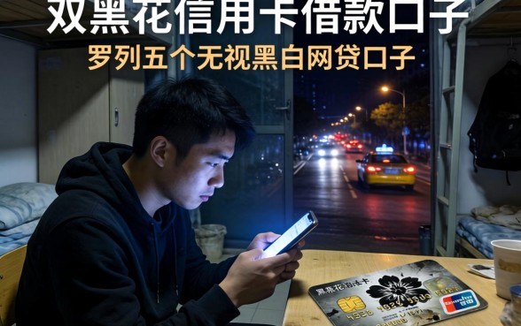 双黑花信用卡借款口子，罗列五个无视黑白的网贷口子