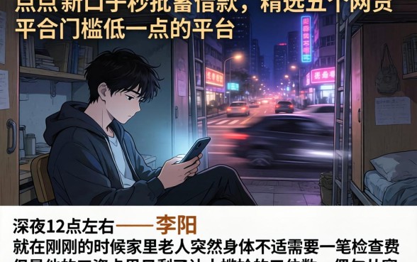 点点贷新口子秒批蓄借款，精选五个网贷平台门槛低一点的平台