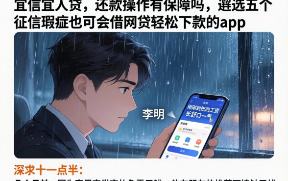 宜信宜人贷的还款操作有保障吗，遴选五个征信瑕疵也能借网贷轻松下款的app
