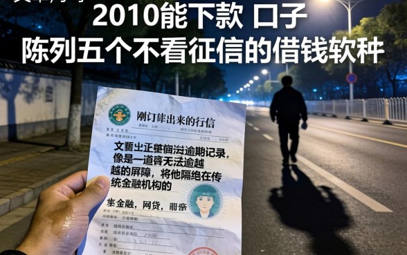 2010能下款的口子，陈列五个不看征信的借钱软件