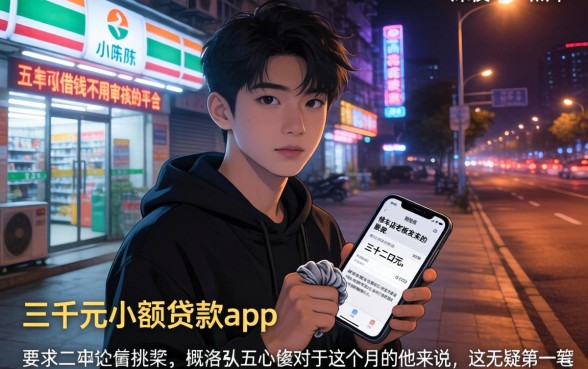 三千元小额贷款app，概括五个可以借钱不用审核的平台