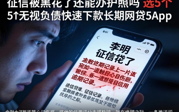 征信被黑花了还能办护照吗，遴选5个无视负债快速下款长期网贷的app