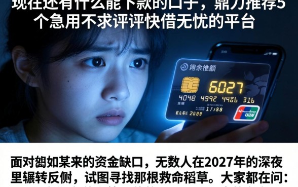现在还有什么能下款的口子，鼎力推荐5个急用不求评分快借无忧的平台