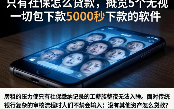 只有社保怎么贷款，概览5个无视一切包下款5000秒下款的软件