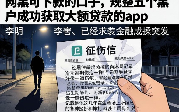 网黑可下款的口子，规整五个黑户成功获取大额贷款的app