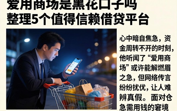 爱用商场是黑花口子吗，整理5个值得信赖的借贷平台