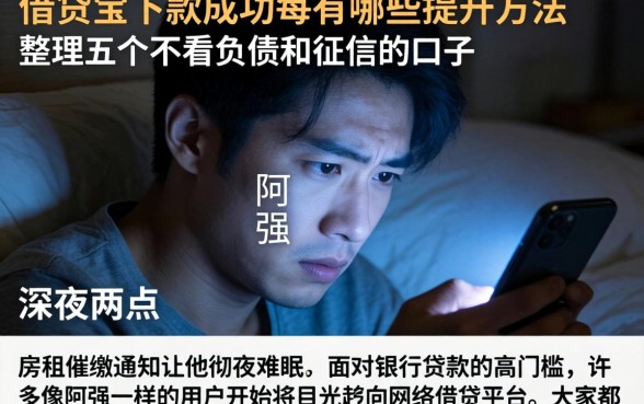 借贷宝下款成功率有哪些提升方法，整理五个不看负债和征信的口子