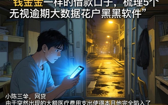 和钱金金一样的借款口子，梳理5个无视逾期大数据花户黑户软件