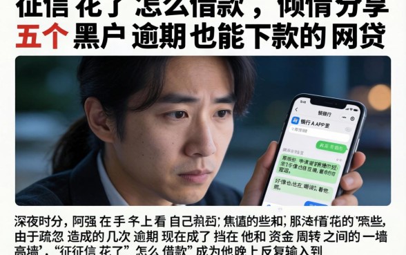 征信花了怎么借款，倾情分享五个黑户逾期也能下款的网贷