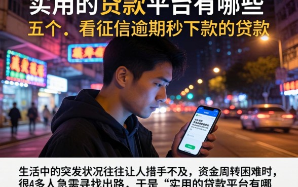 实用的贷款平台有哪些，胪列五个不看征信逾期秒下款的贷款