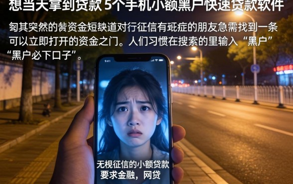 想当天拿到贷款，详细阐述5个手机小额黑户快速贷款软件