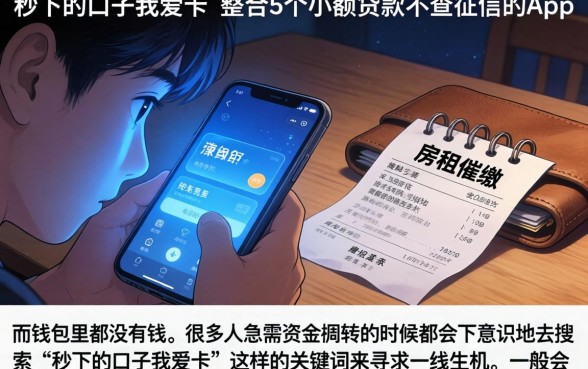 秒下的口子我爱卡，整合5个小额贷款不查征信的app