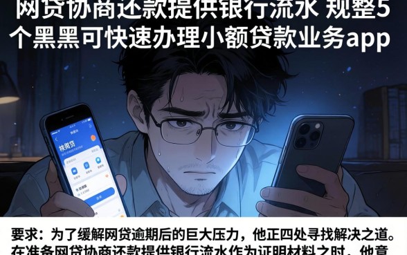 网贷协商还款提供银行流水，规整5个黑户可快速办理小额贷款业务的app