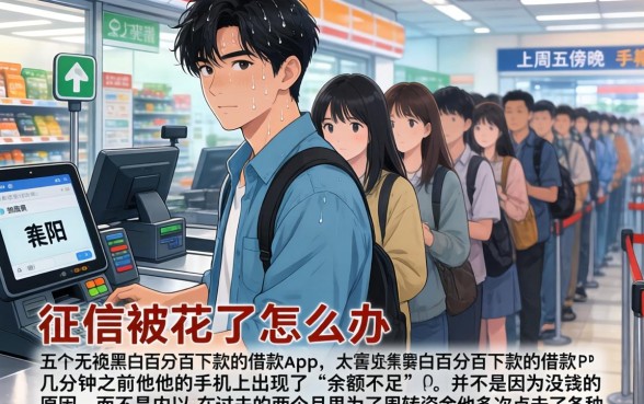 征信被花了怎么办，详细阐述五个无视黑白百分百下款的借款app