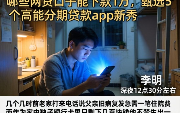 哪些网贷口子能下款1万，甄选5个高能分期贷款app新秀
