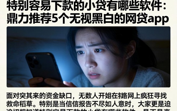 特别容易下款的小贷有哪些软件,鼎力推荐5个无视黑白的网贷app
