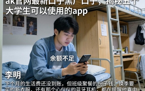 ak官网最新口子黑户口子，揭秘五个大学生可以使用的app