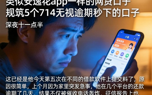 类似安逸花app一样的网贷口子，规整5个714无视逾期秒下的口子